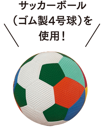 サッカーボール（ゴム製4号球）のイラスト